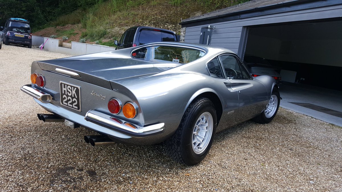 PlatDetailSW's tweet image. Ferrari Dino GT also completed yesterday - what a classic to have in the collection and yes, it gets driven! A pleasure to work on such cars