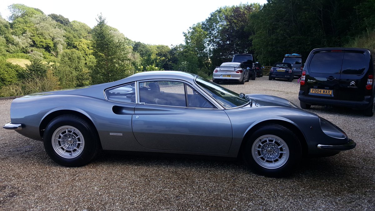 PlatDetailSW's tweet image. Ferrari Dino GT also completed yesterday - what a classic to have in the collection and yes, it gets driven! A pleasure to work on such cars