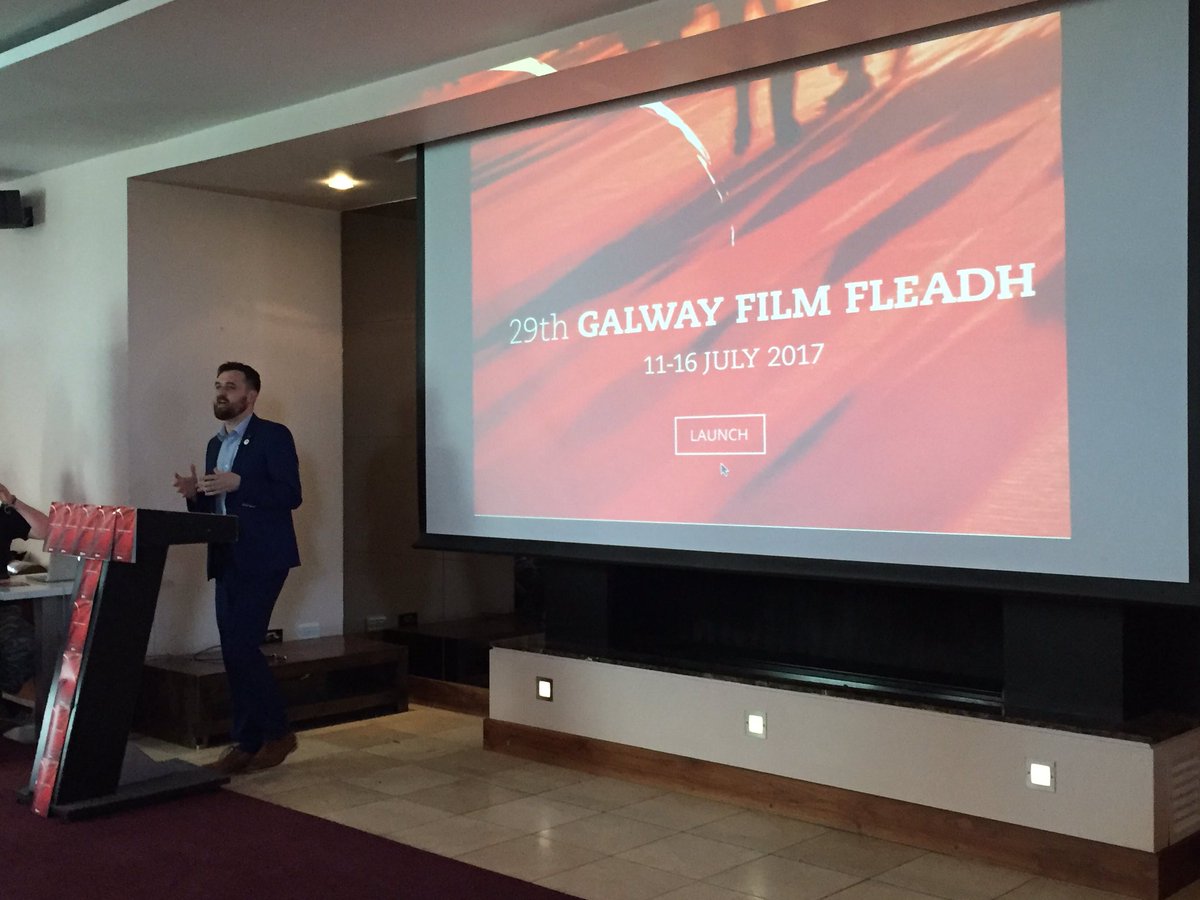 Gar O'Brien presenting a strong showcase of Irish film at the launch of the 29th Galway Film Fleadh <a href="/GalwayFilm/">Galway Film Fleadh</a> #irishfilm #irishtalent