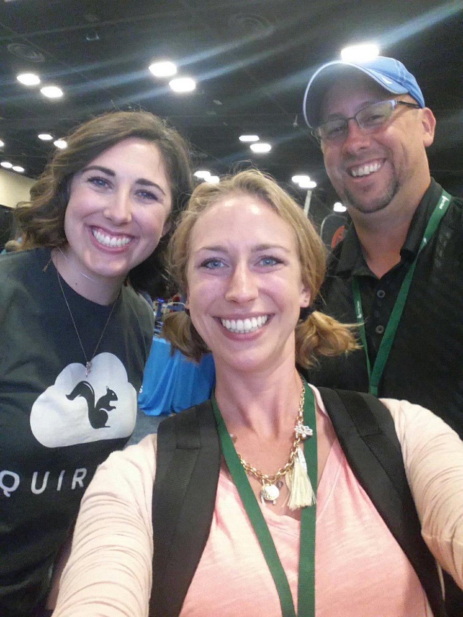 MegHoelzer's tweet photo. Going nuts at the Squirrels booth at #ISTE2017 @keyverra @Squirrels @Mr_BrightHPMS https://t.co/fghO5LVaEE