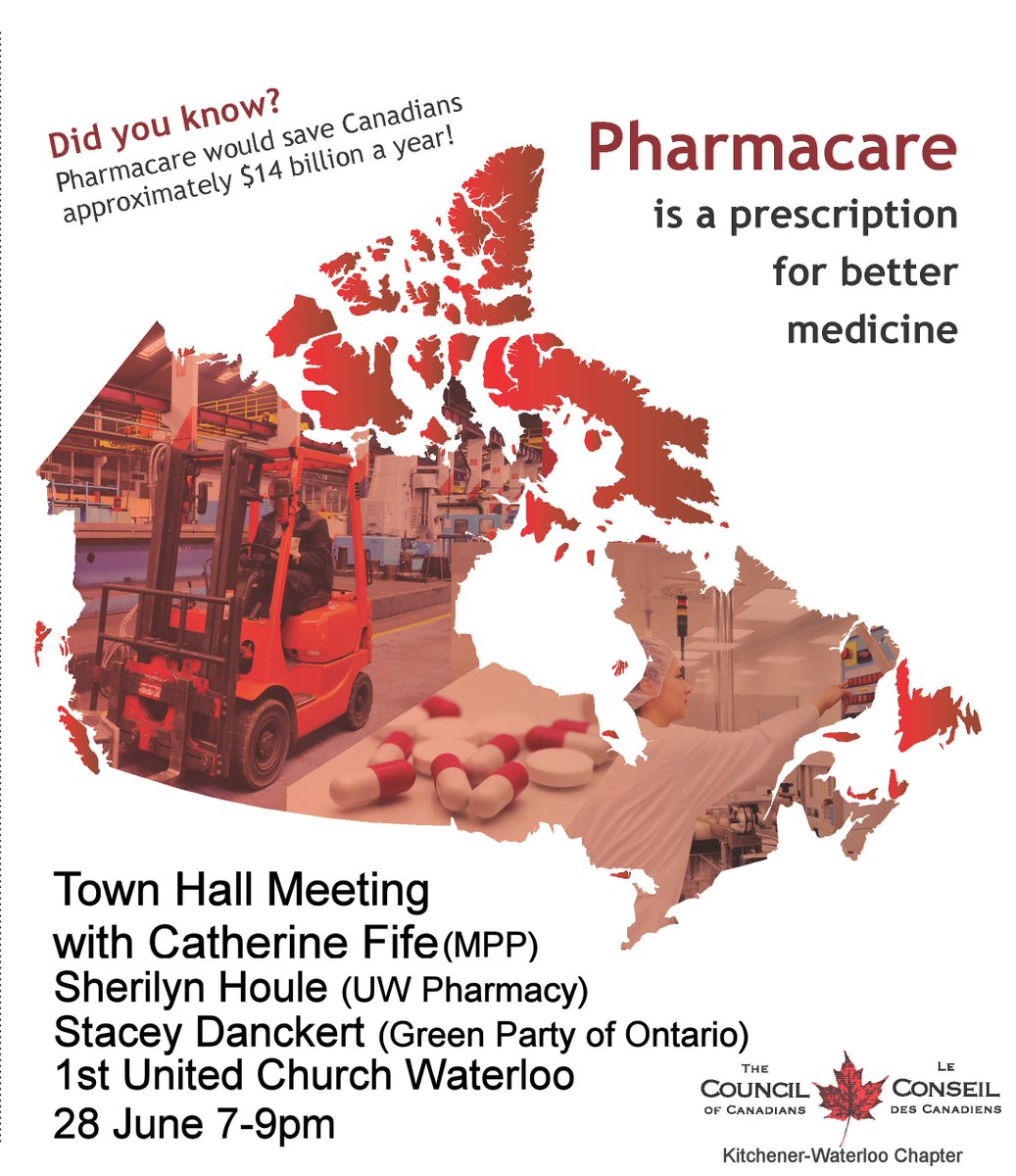 Waterloo Pharmacy On Twitter Tomorrow Town Hall Meeting On
