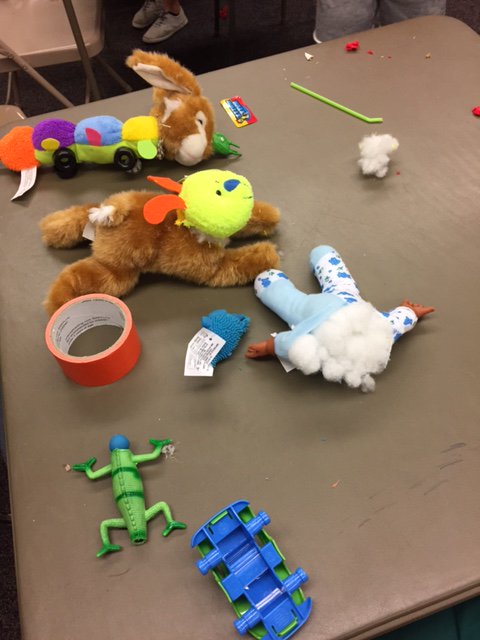 WoodburyLibNJ's tweet image. Our young Frankensteins were busy in the lab today! #nerdcraft