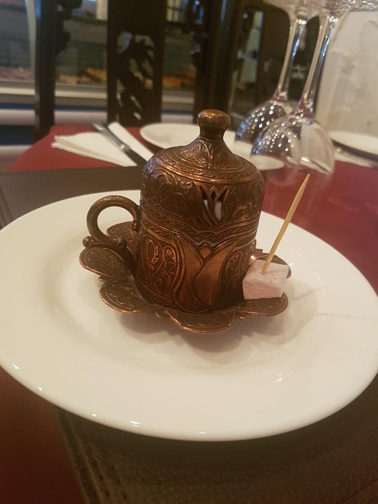 Enjoy Turkish coffee with delight