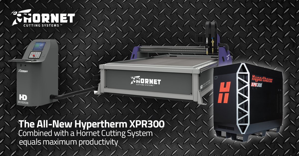 Retro_Systems's tweet photo. The all-new Hypertherm XPR300 combined with a Hornet Cutting System equals maximum productivity. Get Yours Here:  https://t.co/960MPECgYX https://t.co/v836vzCp9A