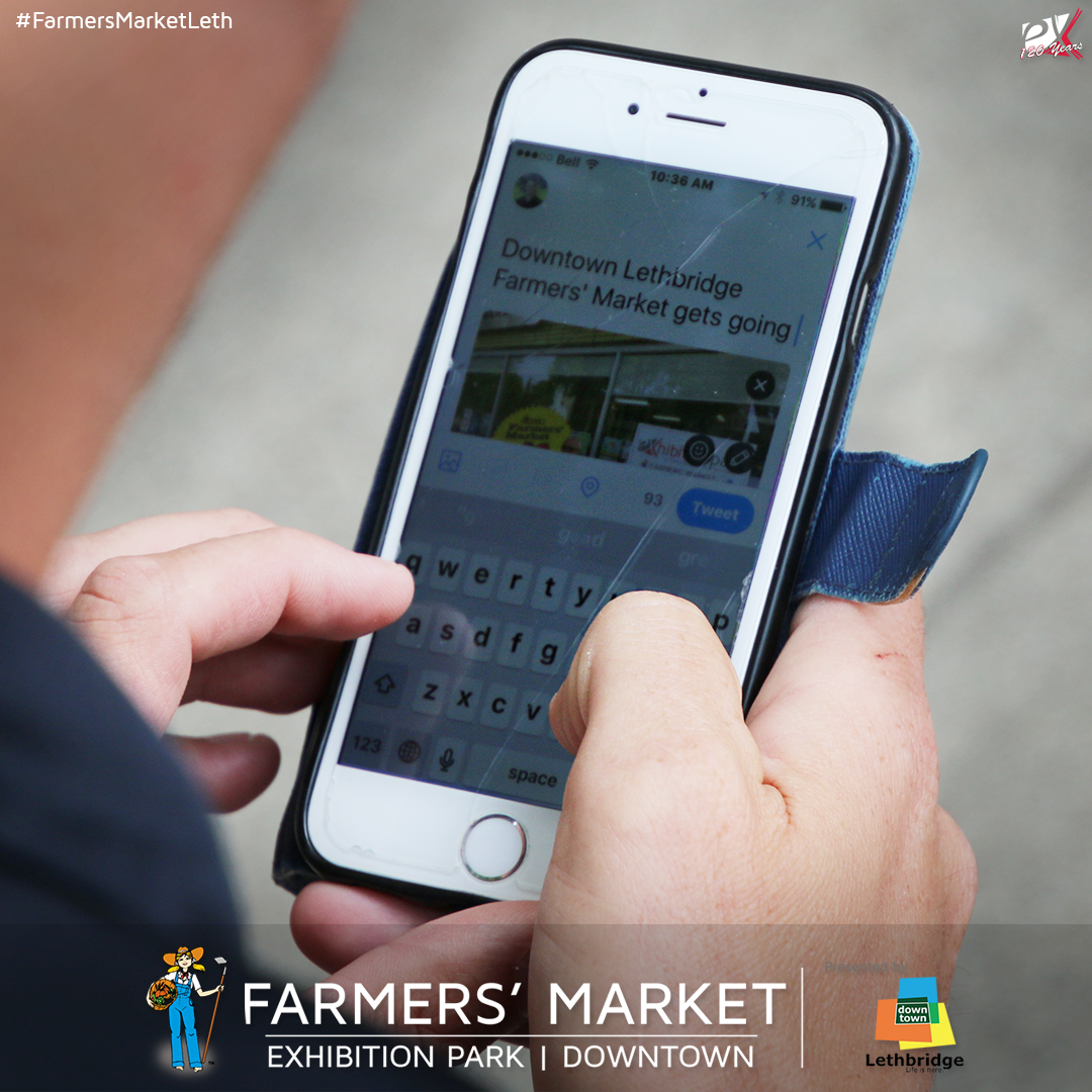 ExciteLeth's tweet photo. Wednesday @DowntownLeth Farmers' Market is BACK! (July 5 - Sept 6) | More: https://t.co/vbhbkvPpni | #FarmersMarketLeth #YQL #Lethbridge https://t.co/RoAbRLkx0d