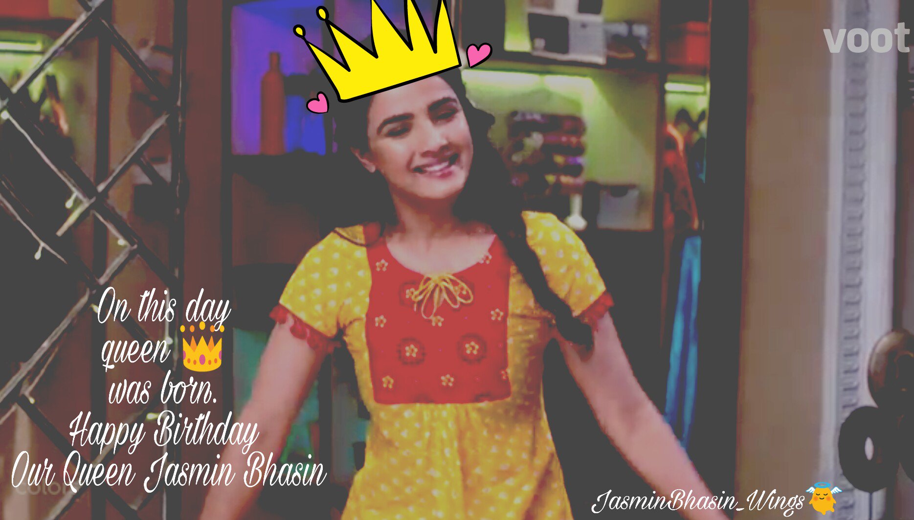 On this day
queen was born.
Happy Birthday 
Our Queen Jasmin Bhasin 