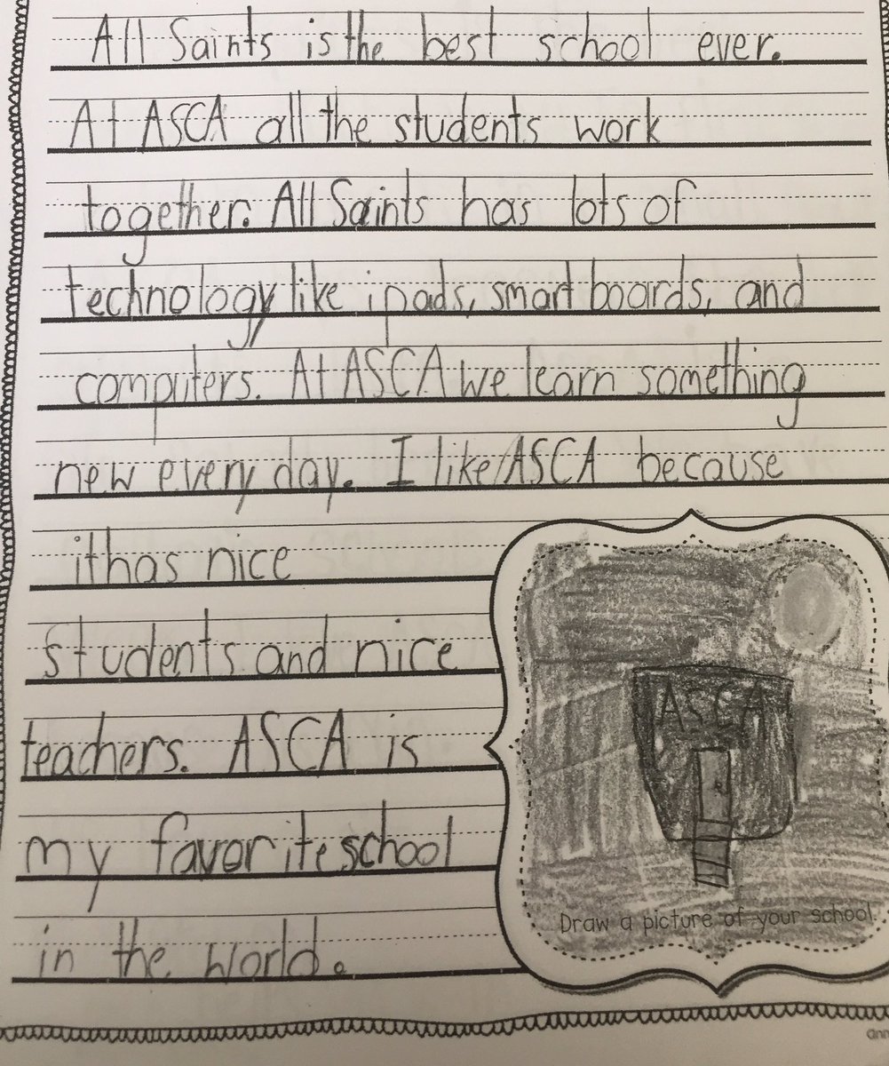ASCA_Albany's tweet photo. Ever wonder what our students think of ASCA? Here are some first graders' thoughts! @RCDASchools @AlbanyDiocese https://t.co/0Hqj2jBFlG