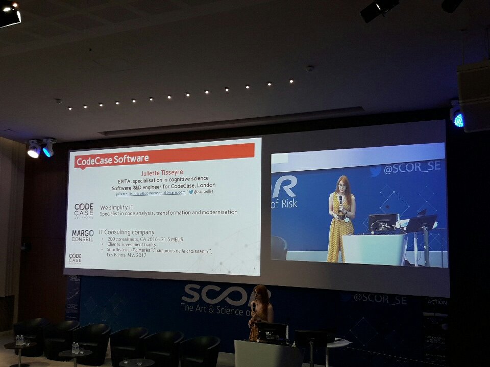 Juliette Tisseyre <a href="/zanoellia/">Juliette Tisseyre</a> at #MLParis   on classification of codes.