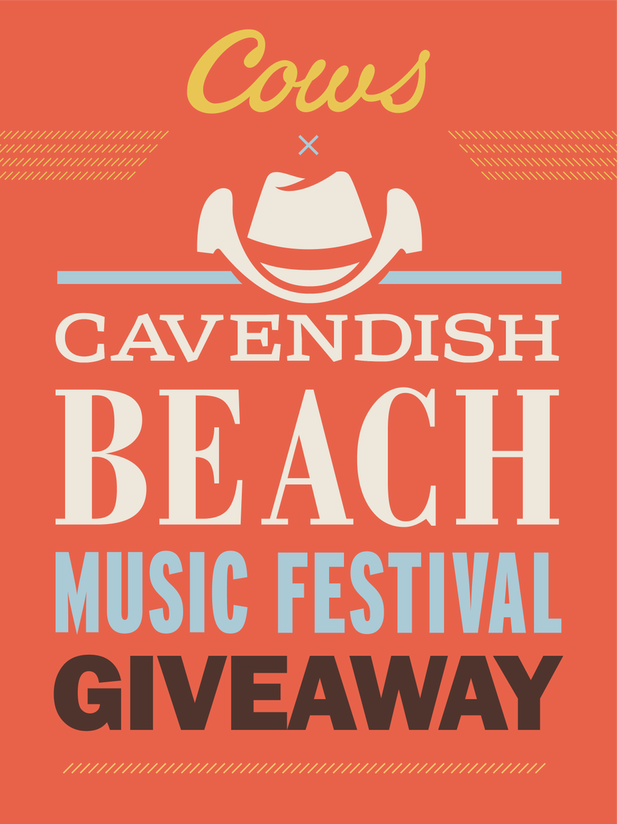 COWSICECREAM's tweet photo. We are partnering with @CavendishFest to do a GIVEAWAY! Follow us &amp; Retweet this for a chance to win 2 CBMF day passes + 2 shirts! RT! RT! https://t.co/Mh3UtKzawZ