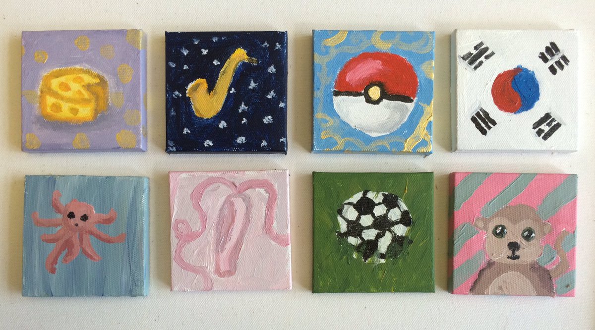 Canvas Cartoons
Katherine Tombaugh
Acrylic on Eight 3x3 Canvases
6 X 12 inches
June Artist Immersion Program