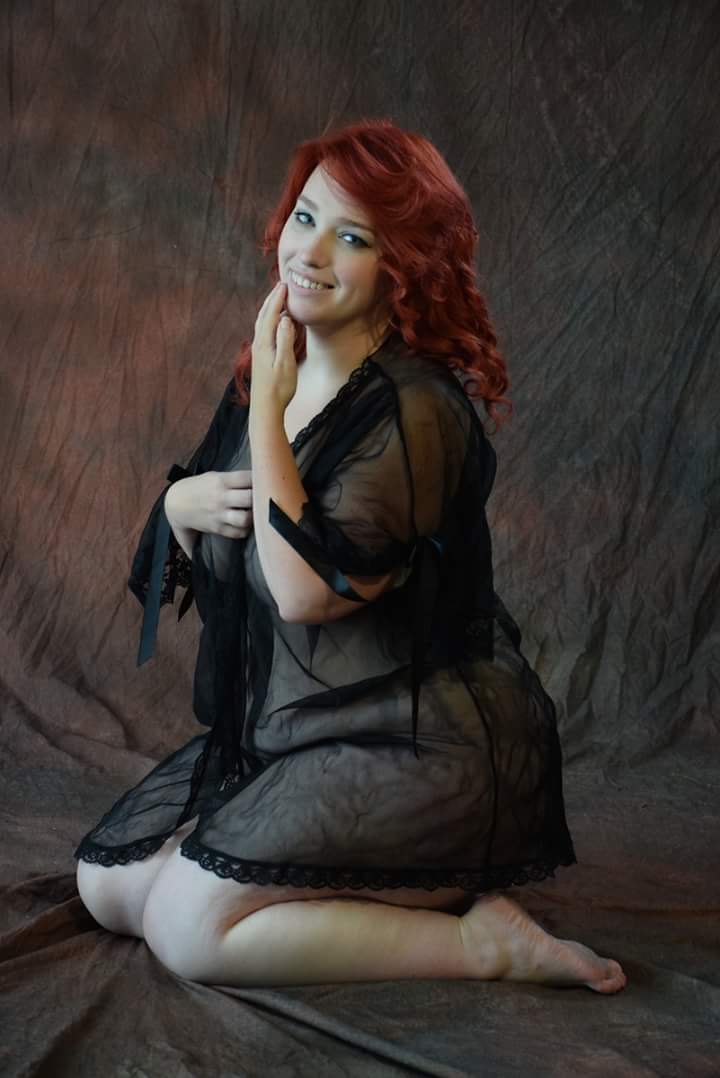 redhead bbw lingerie