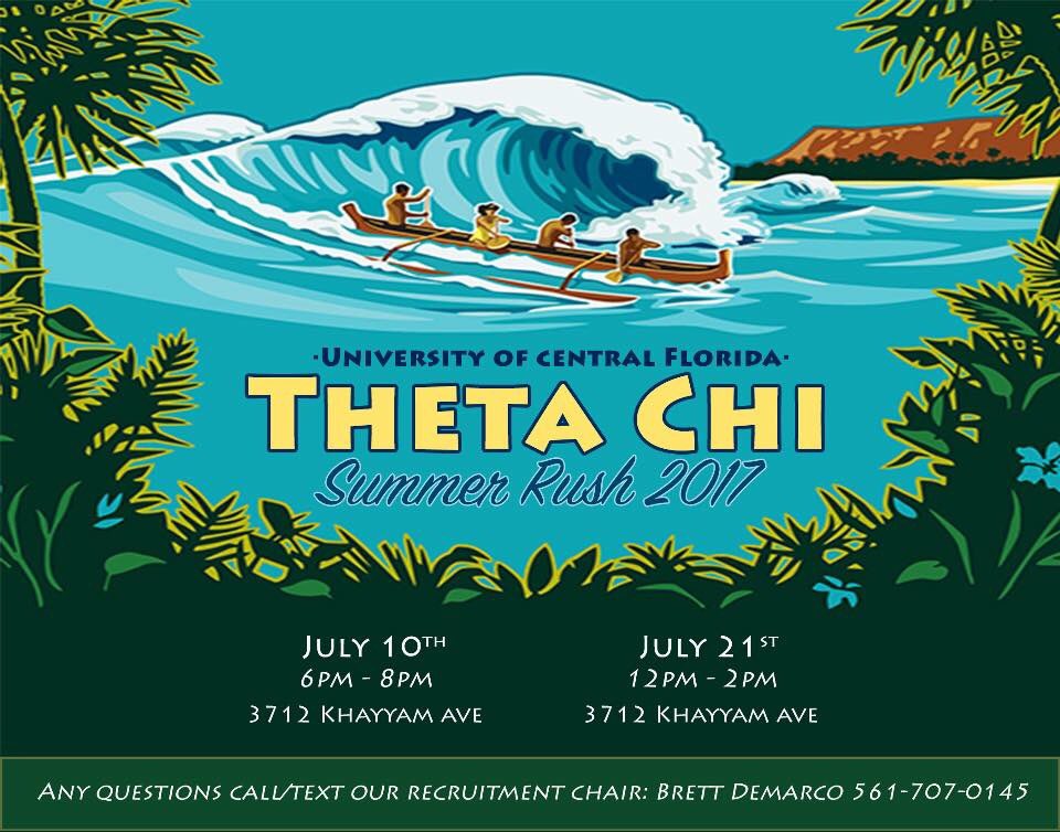 Interested in rushing? Make the best decision of your life by rushing the best fraternity there is! Save the dates!  #RushThetaChi