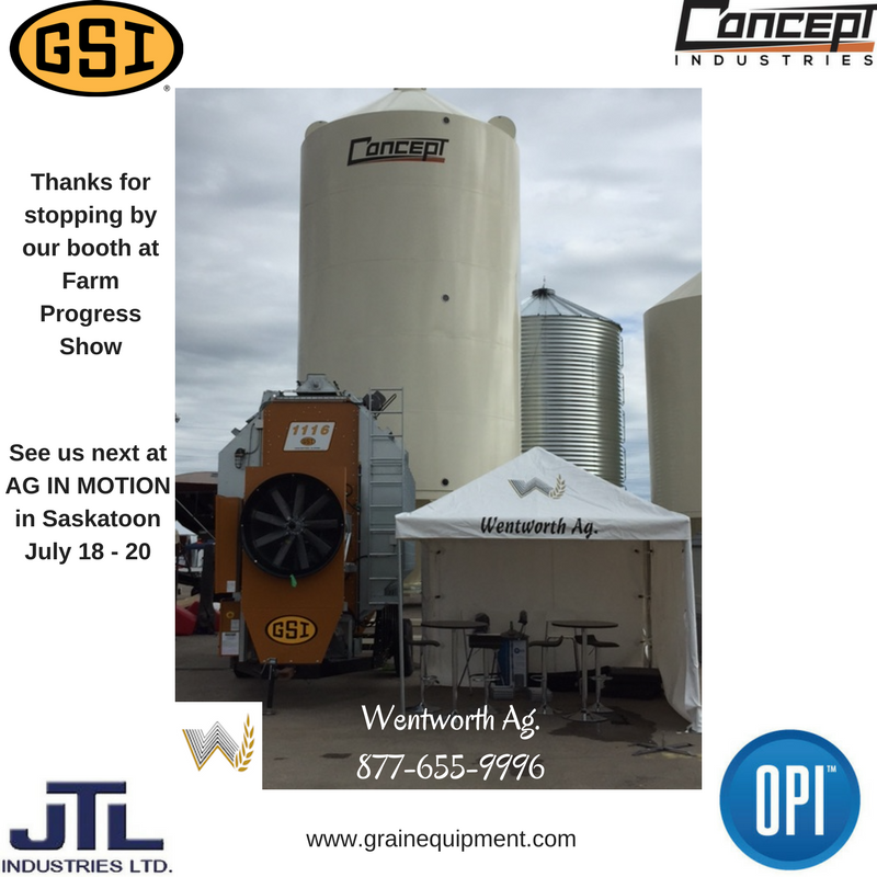 WentworthAg's tweet photo. Thanks for stopping by our booth at Farm Progress Show in Regina. #westcdnag #AIM17 #CFPS17 #agriculture https://t.co/veY7u3IzyZ