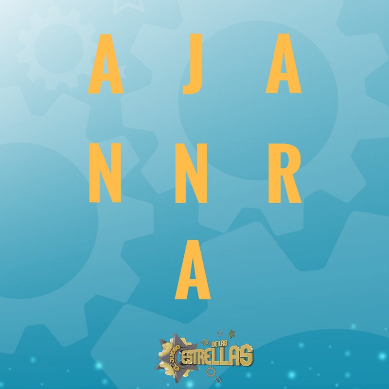 JDLEstrellas's tweet photo. ¿¿Que palabra puedes formar con estas letras?? 🤔🤔 https://t.co/CHOPfJogaX