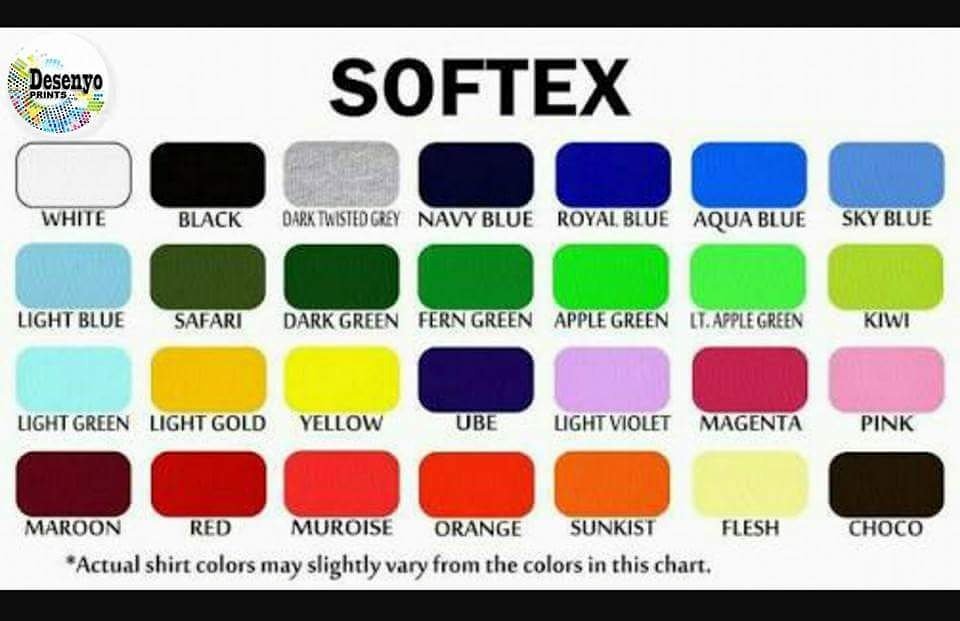 Softex Color Chart