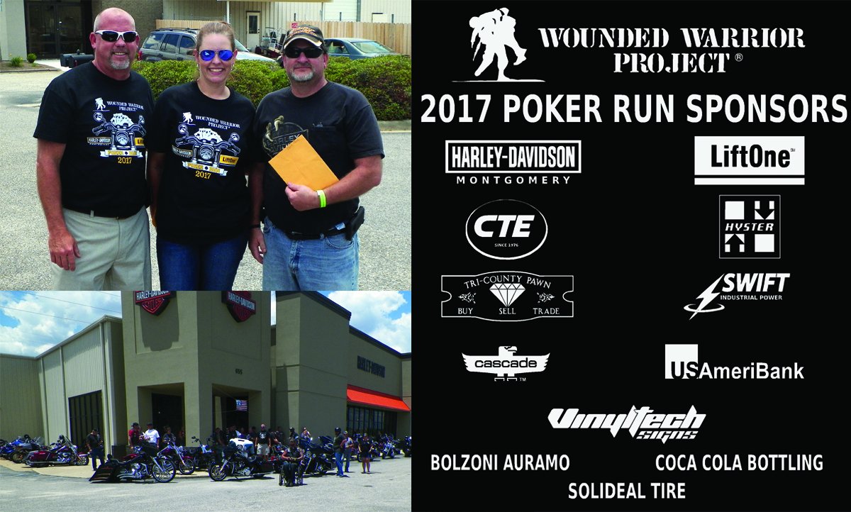 Thanks to <a href="/harleydavidson/">Harley-Davidson</a> of Montgomery and all our sponsors for our hugely successful Poker Run event last week to support <a href="/wwp/">WWP</a>
