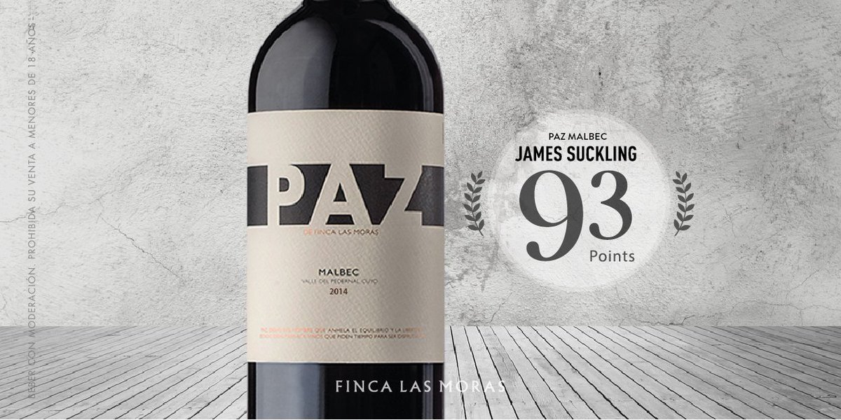 James Suckling, uno de los críticos de vinos más reconocido a nivel mundial, le dió a PAZ 93 puntos en el último Tasting report.