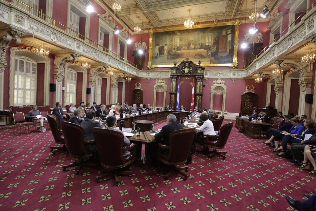 Table ronde sur les relations commerciales entre #Qc et #EtatsUnis: ensemble pour travailleurs, entrepreneurs et familles du #Qc #PolQc