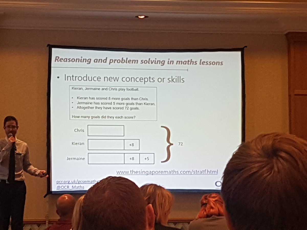 luby_lou99's tweet photo. #justmathsconf bar modelling being recognised as a method @OCR_Maths https://t.co/IzxaR0ZTlt