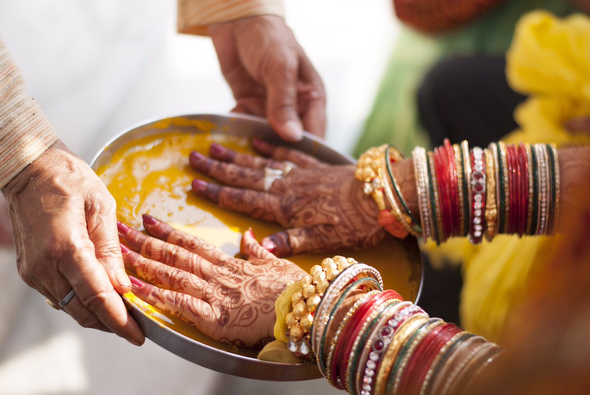 #Tumeric is used in a Haldi ceremony in Indian weddings.The color ushers a life of prosperity & leaves skin glowing. #globalbeautysecrets