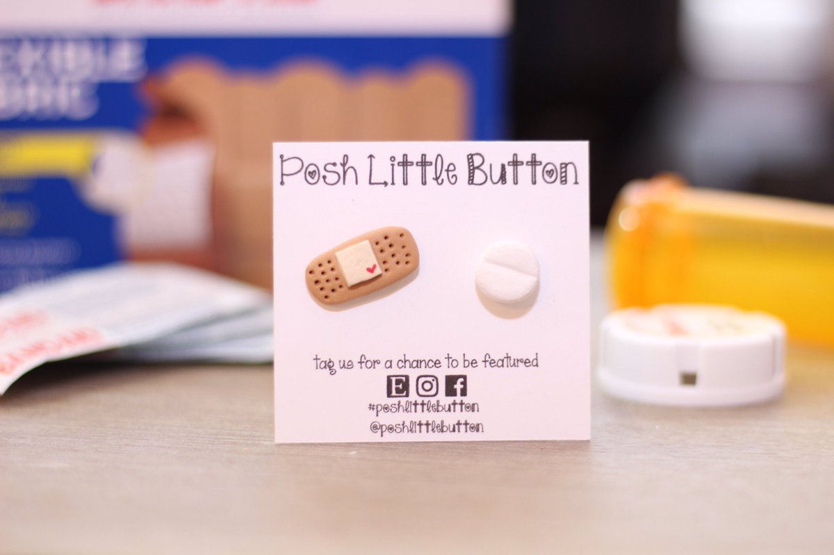 ShopThePosh's tweet photo. New clay earrings!! #getwellsoon #jewelry #nurse https://t.co/ae9T76PVeg