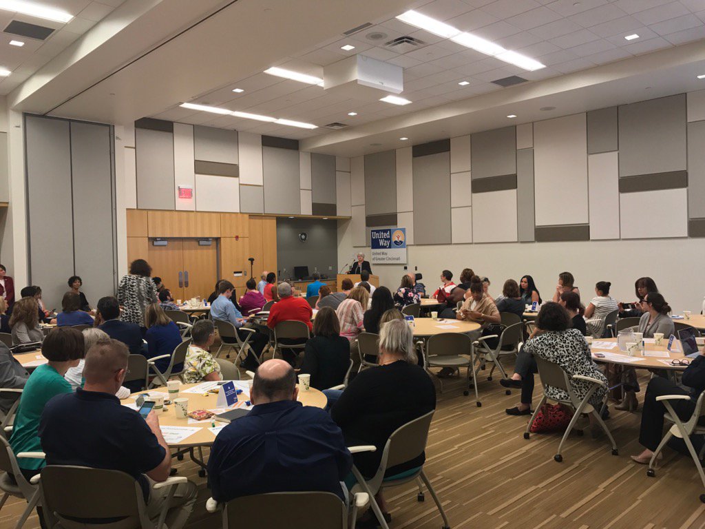 #whathappenstomorrow. Margaret Hulbert, VP United Way opens the rally.