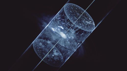 QuantaMagazine's tweet photo. Naked singularities could exist in a mock universe whose space-time geometry is shaped like a tin can. https://t.co/Wblau8fPrs https://t.co/hctf0viBf7