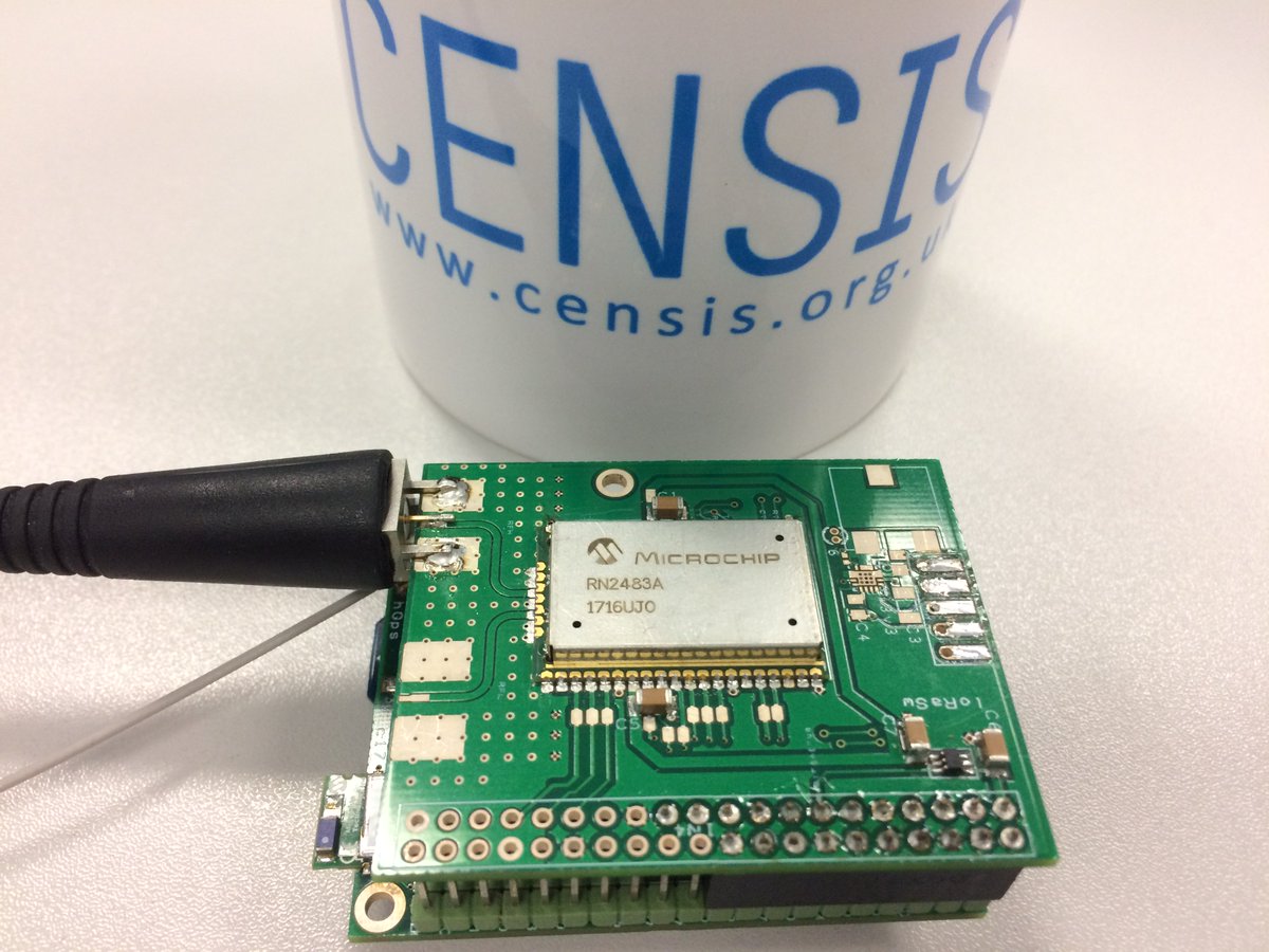 thewindop's tweet photo. Thanks @CENSIS121 for the network access testing our @MicrochipTech #RN2483 devBoard. #cAno2 https://t.co/wpiHacQZX9 has #LoRa capability :) https://t.co/7IEMwhCIoD