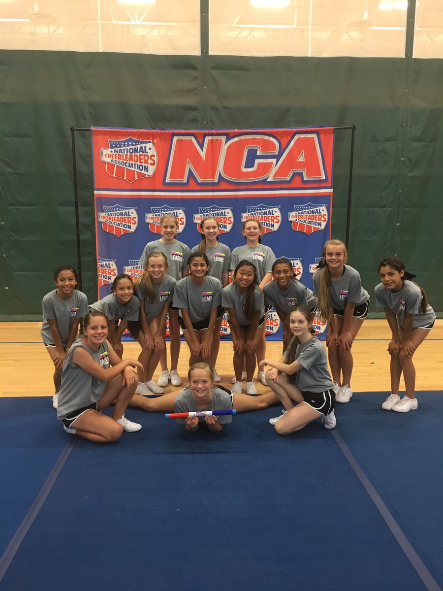 First day of NCA Cheer camp was a success!! EMS Warriors won the Spirit Stick for their outstanding spirit and hard work!! #ncacheer