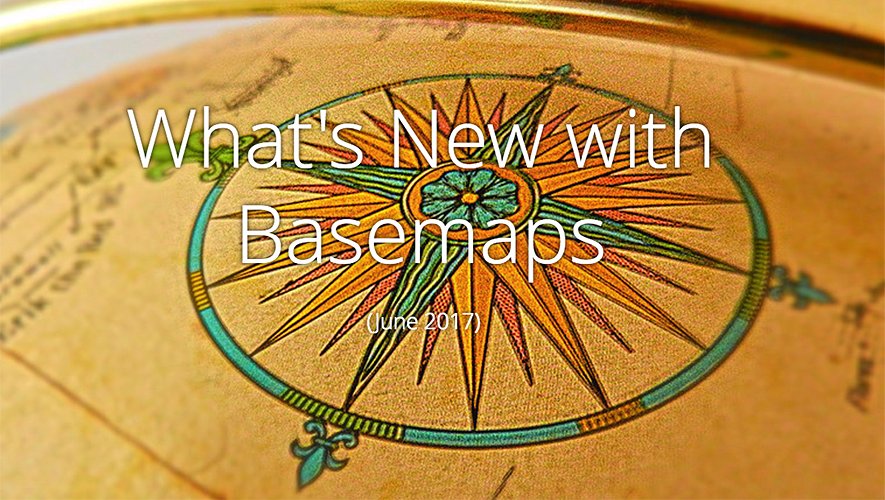 Esri's tweet image. See what&apos;s new in the latest updates to Esri&apos;s Online #Basemaps! p.ctx.ly/r/4sgg #ArcGIS #Maps #Community