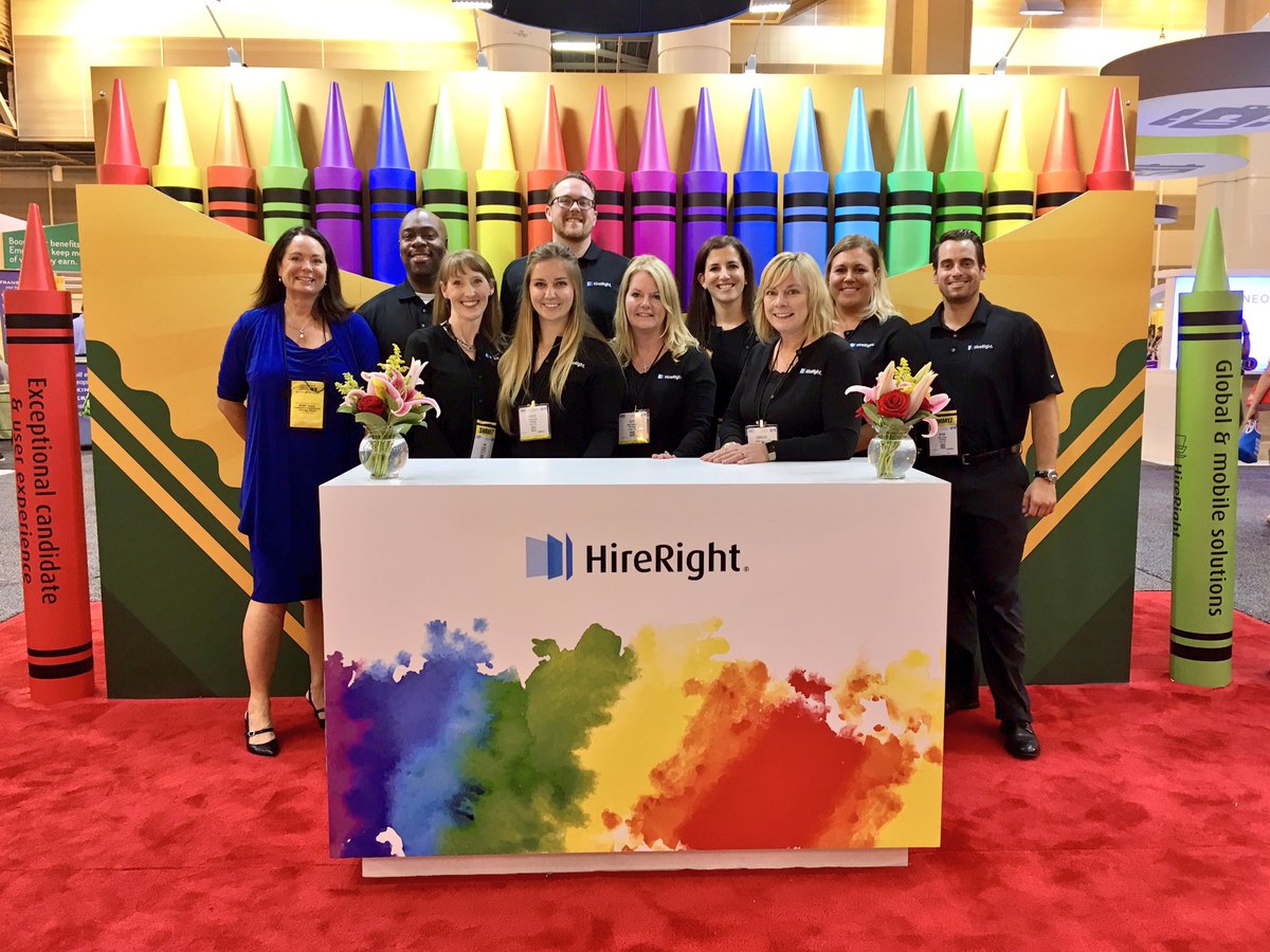 HireRight's tweet photo. Thank you to everyone who stopped by our booth at #SHRM17! We had a wonderful time meeting new people &amp; connecting with current customers. https://t.co/vH7JnjnXlI