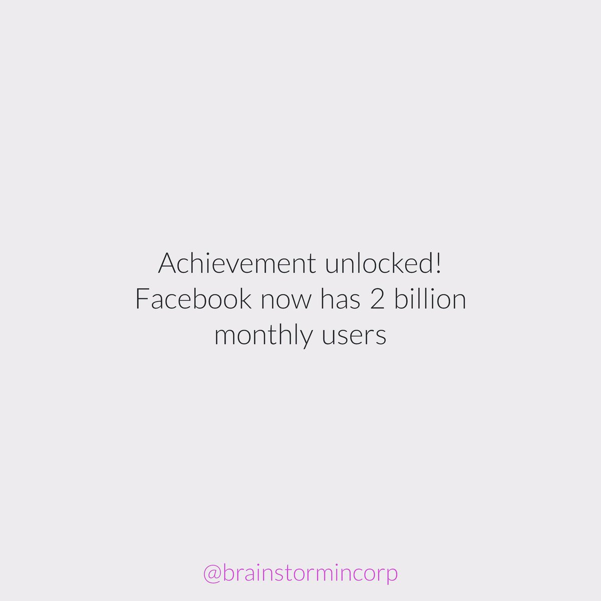 Facebook has 2 billion monthly users! #Facebook #SocialMediaDay #PeopleMatter #entrepreneur #GrowthHacking #GrowthMindset #startups #startup