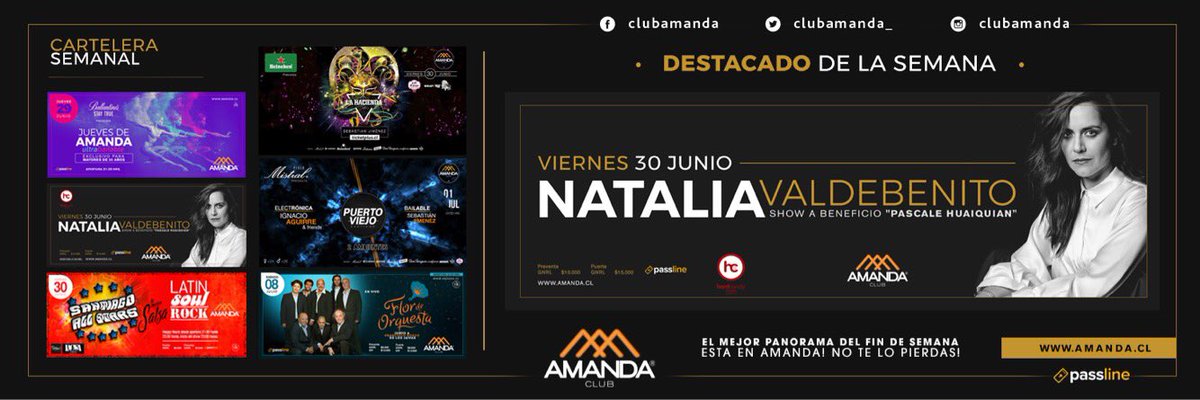 Semana corta afírmate que <a href="/ClubAmanda_/">ClubAmanda</a> tiene tremendos panoramas. Más información en amanda.cl