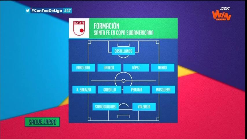 SaqueLargoWin's tweet photo. Este será el equipo que parará Santa Fe esta noche. #ConTeoDeLiga https://t.co/iYf2DWWzoB
