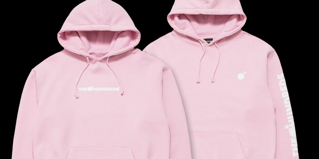 the hundreds hoodie pink
