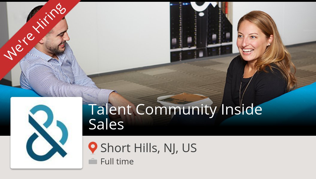 Talent #Community Inside #Sales at #DunBradstreet in #ShortHillsNJUS #job workfor.us/dunandbradstre… #teamdnb