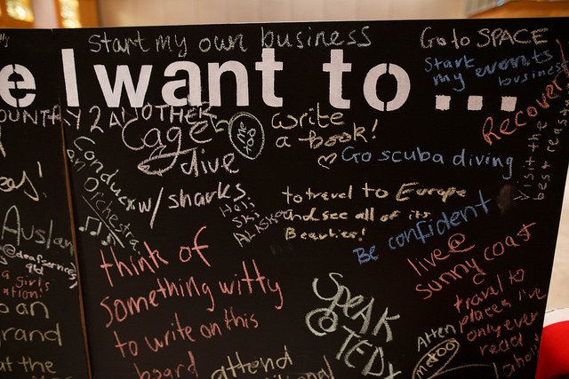 Do you know the owner of these goals from our 'Before I die' wall? Perhaps it's you? We'd love to hear how you're going with it!