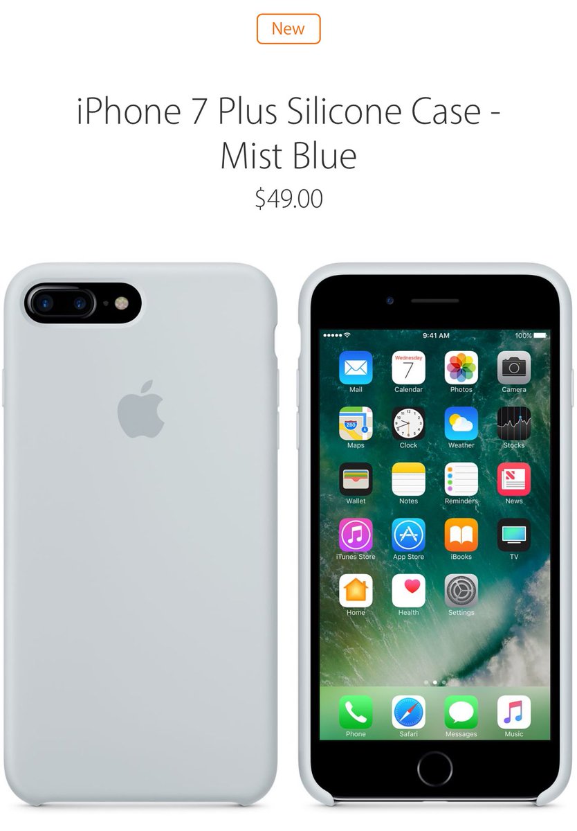 KarlConrad's tweet photo. First time I'm tempted on an Apple case #mistblue https://t.co/n5OrNor2b0