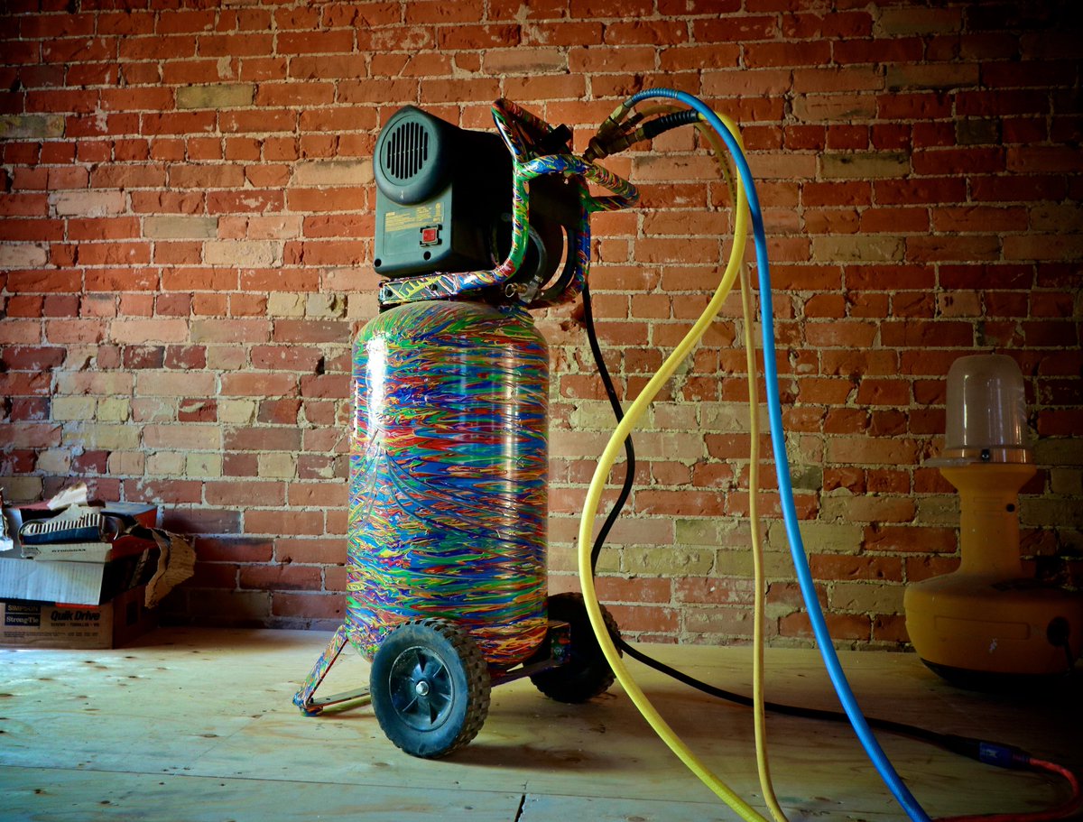 tclconstruction's tweet photo. My new (old) compressor arrived on the #127Project site this week for the first time. I think it looks Hardcore. Any thoughts? @duluxuk https://t.co/DkZe2eKPPR