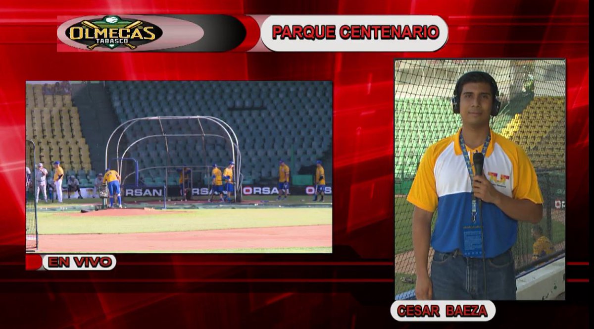 TVTenlinea's tweet photo. ¡Todo listo para el 1er juego de la serie @AcererosOficial vs @OlmecasTabasco! Sintoniza TVT y entérate de los detalles @MDeporTVT https://t.co/fDurxOh24c