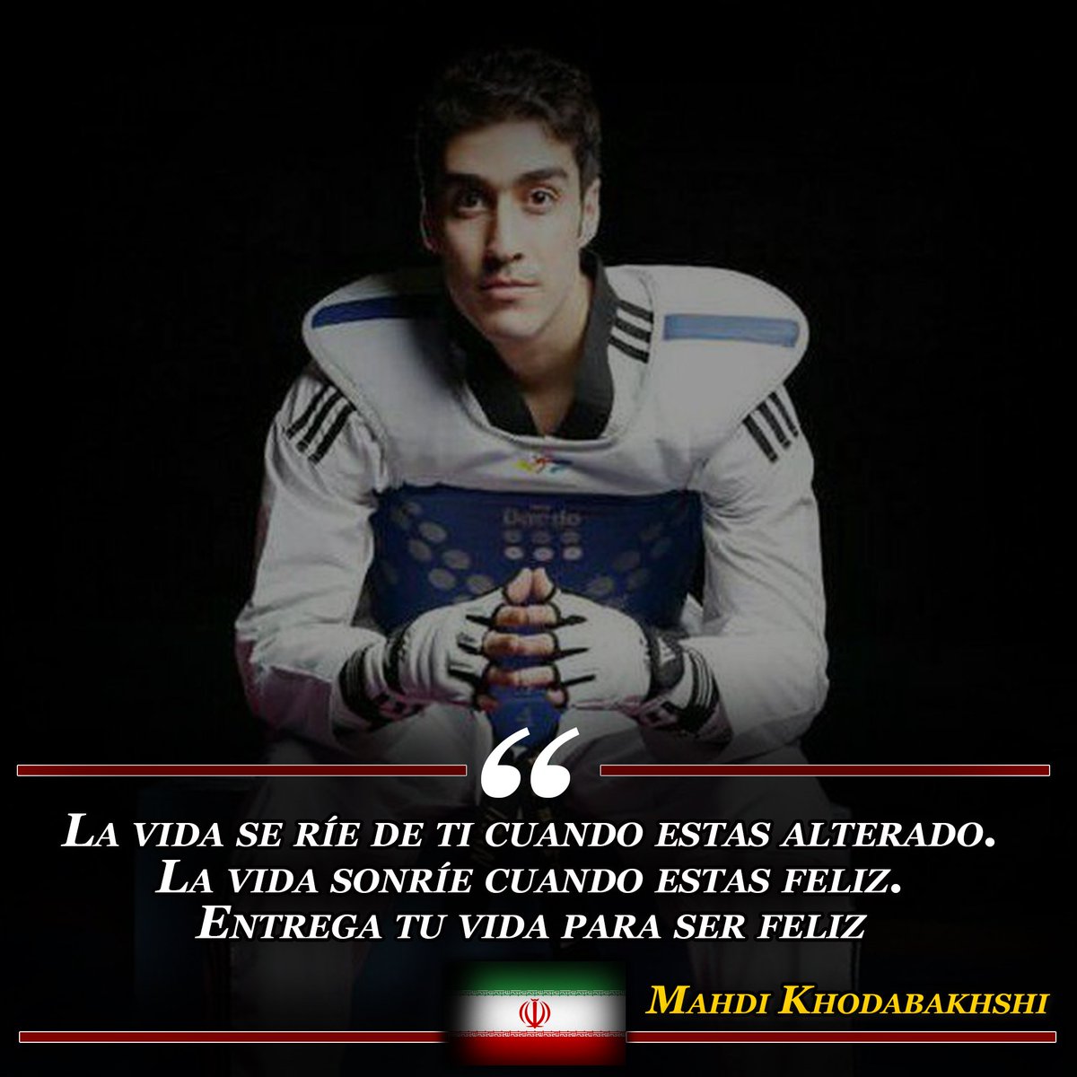 taekwondolatino's tweet photo. No te olvides de ser #Feliz ! ✨﷽✨ #Taekwondo #Muju2017 #2017WTC https://t.co/OxpaTCK1F9