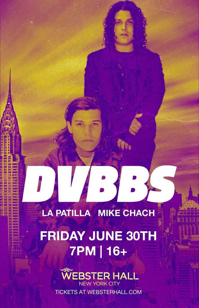 Weekend just got LIT !! Opening for <a href="/DVBBS/">DVBBS</a> at <a href="/WebsterHall/">Webster Hall</a> this Friday .  closing set by the homie @DJLaPatilla !!