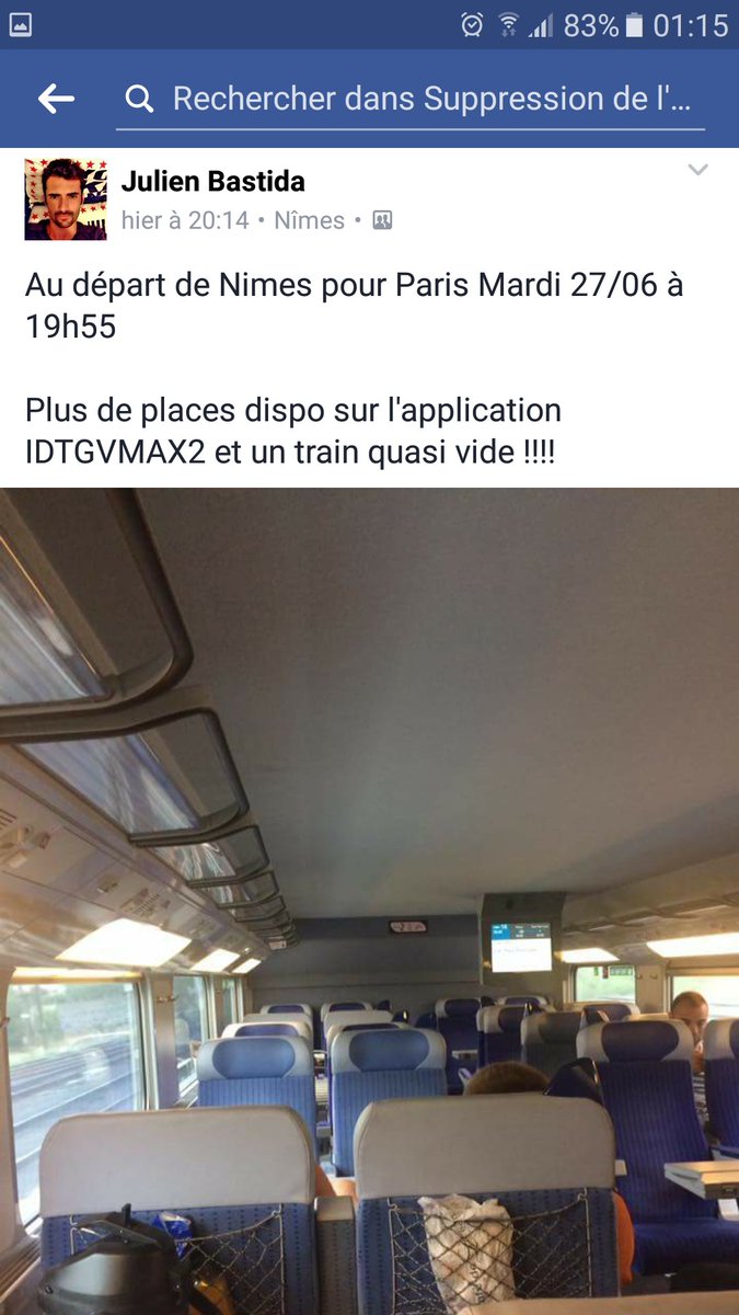 Doro_C_66's tweet photo. @Pmatuchet @iDTGVMAX2 Constat d'une voiture non remplie et de checks non disponibles pour #idtgvmax2. 😣 https://t.co/3aTLzaTToM