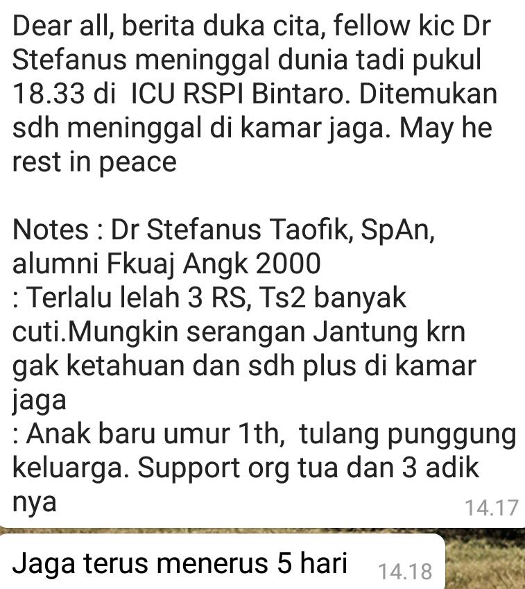 blogdokter's tweet photo. #RIP dokter Stefanus Taofik, SpAn. https://t.co/fOsJfyUHxg
