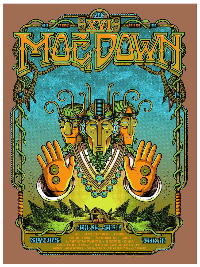 moedown's tweet photo. Make sure you stop by moe.down's merch booth for this official limited edition moe.down XVI poster by @MattLeunig! #ScrapedKnee #moedownXVI https://t.co/43xVDDw9st