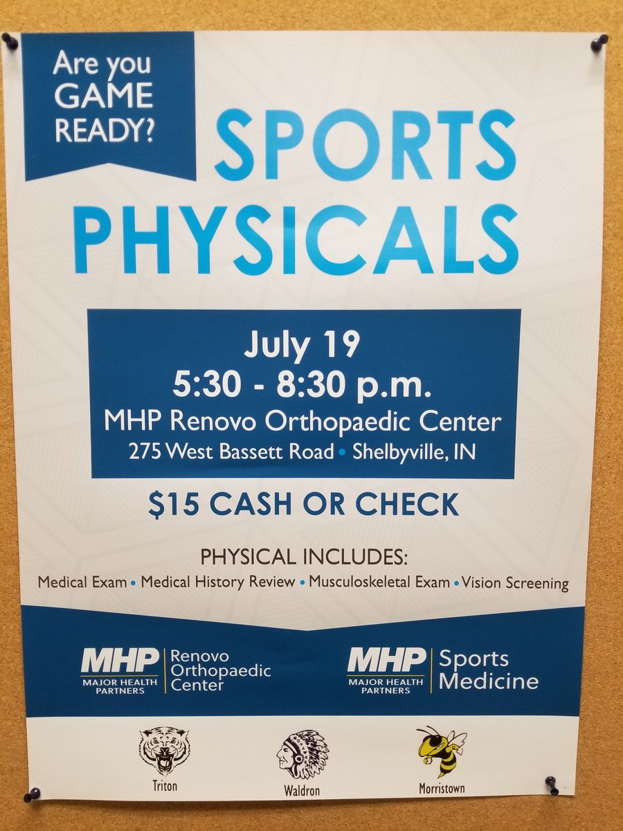 MohawksCC's tweet photo. Still need a sports physical? Don't forget! https://t.co/4thdIsJvcP