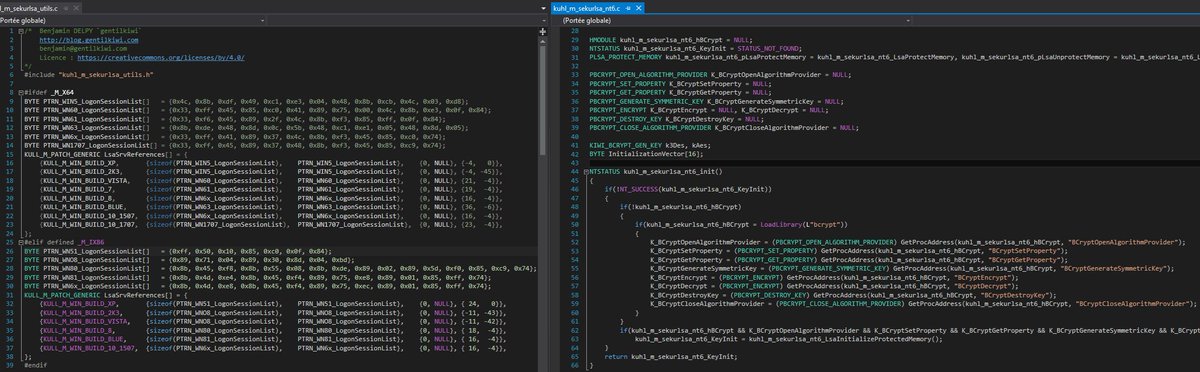After reversing some #Petya parts, I can certify some files are a recompiled minimalist/limited version of #mimikatz
virustotal.com/fr/file/eae977…