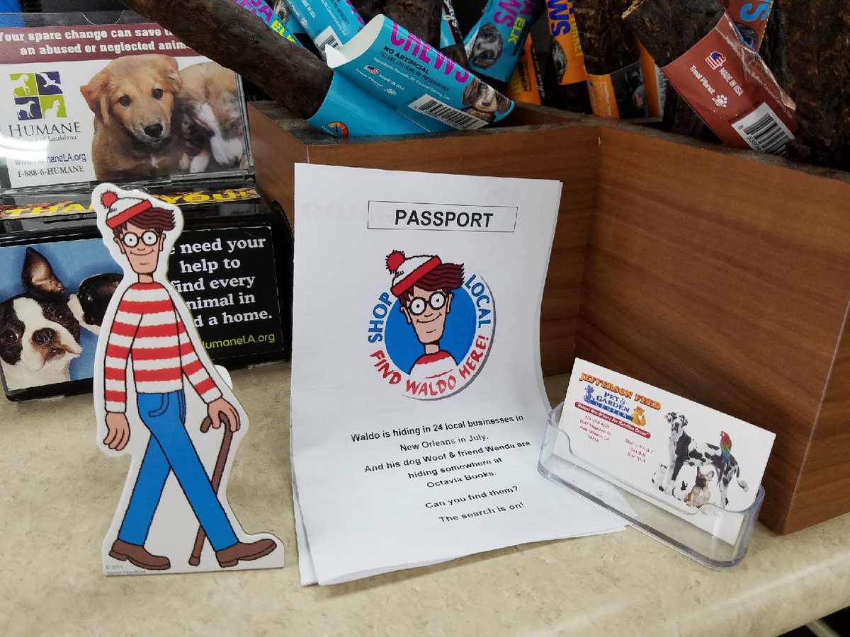 Jefferson Feed πΆπ±β (@jeffersonfeed) on Twitter photo Honored our Magazine store will be a location where you can "Find Waldo in Uptown New Orleans." The fun starts 7/1. Thanks, <a href="/octaviabooks/">Octavia Books</a>! Honored our Magazine store will be a location where you can "Find Waldo in Uptown New Orleans." The fun starts 7/1. Thanks, <a href="/octaviabooks/">Octavia Books</a>!