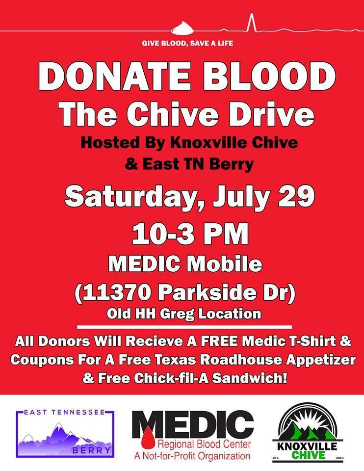 Knoxville_Chive's tweet photo. It's that time of year to #donate some blood for a good cause more info at https://t.co/146IGlz7Ui https://t.co/Vc3gnCJHdc