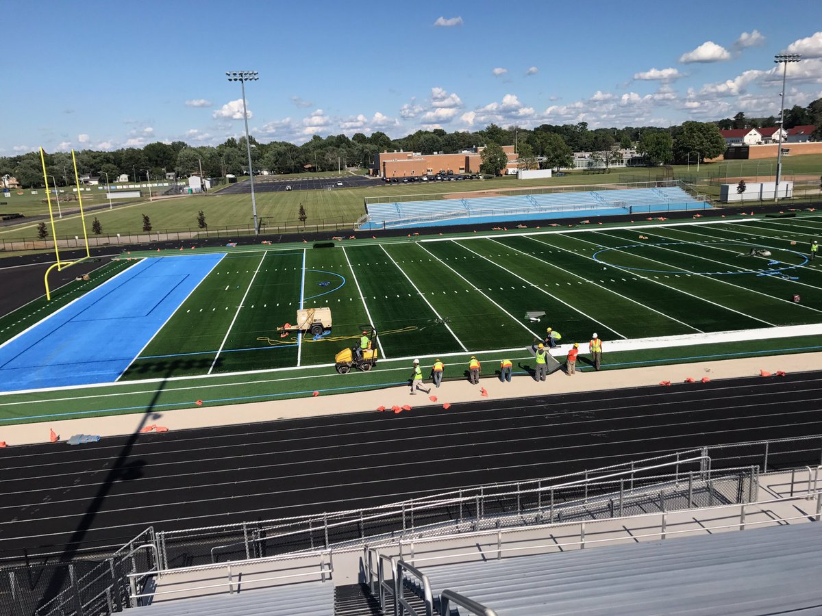 WESchools's tweet photo. Making great progress today at South! Checking on the Ranger field next! #construction2019 #weschools https://t.co/t5sY6J0SGs